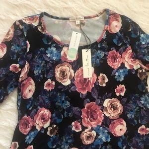 Nine Britton Floral Dress Size L NWT